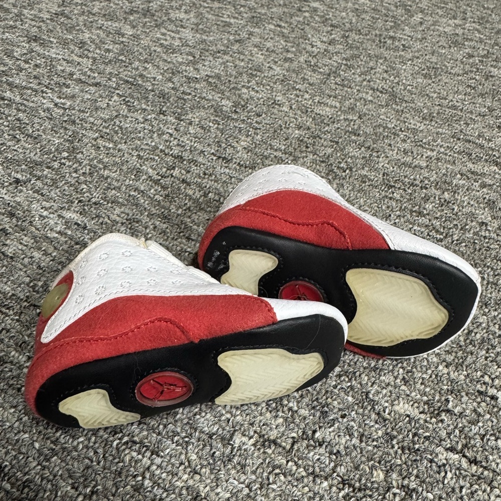 Jordan 13 “Fire Red” Crib Bootie! Soft Bottom! Excellent condition!